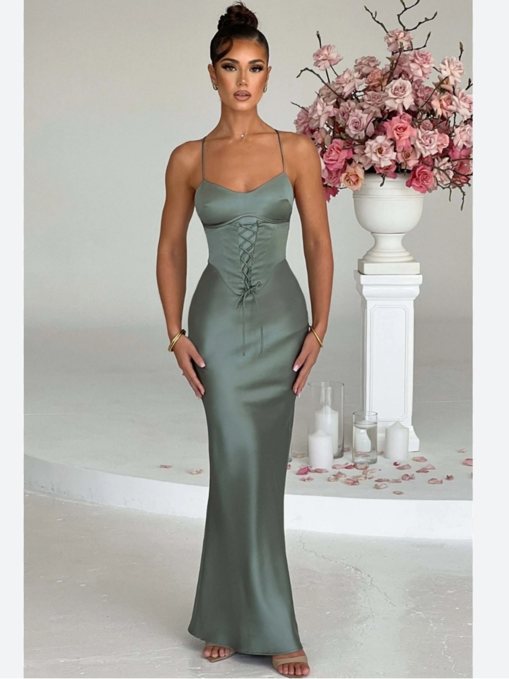 Babyboo Lillia Maxi Dress - Sage Size XS New